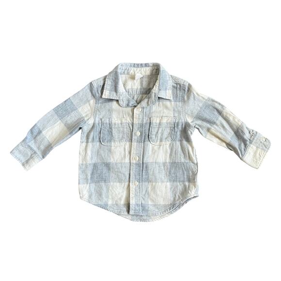 Baby Gap Toddler 100% Organic Cotton Flannel Shirt | 12-18M - Picture 1 of 4